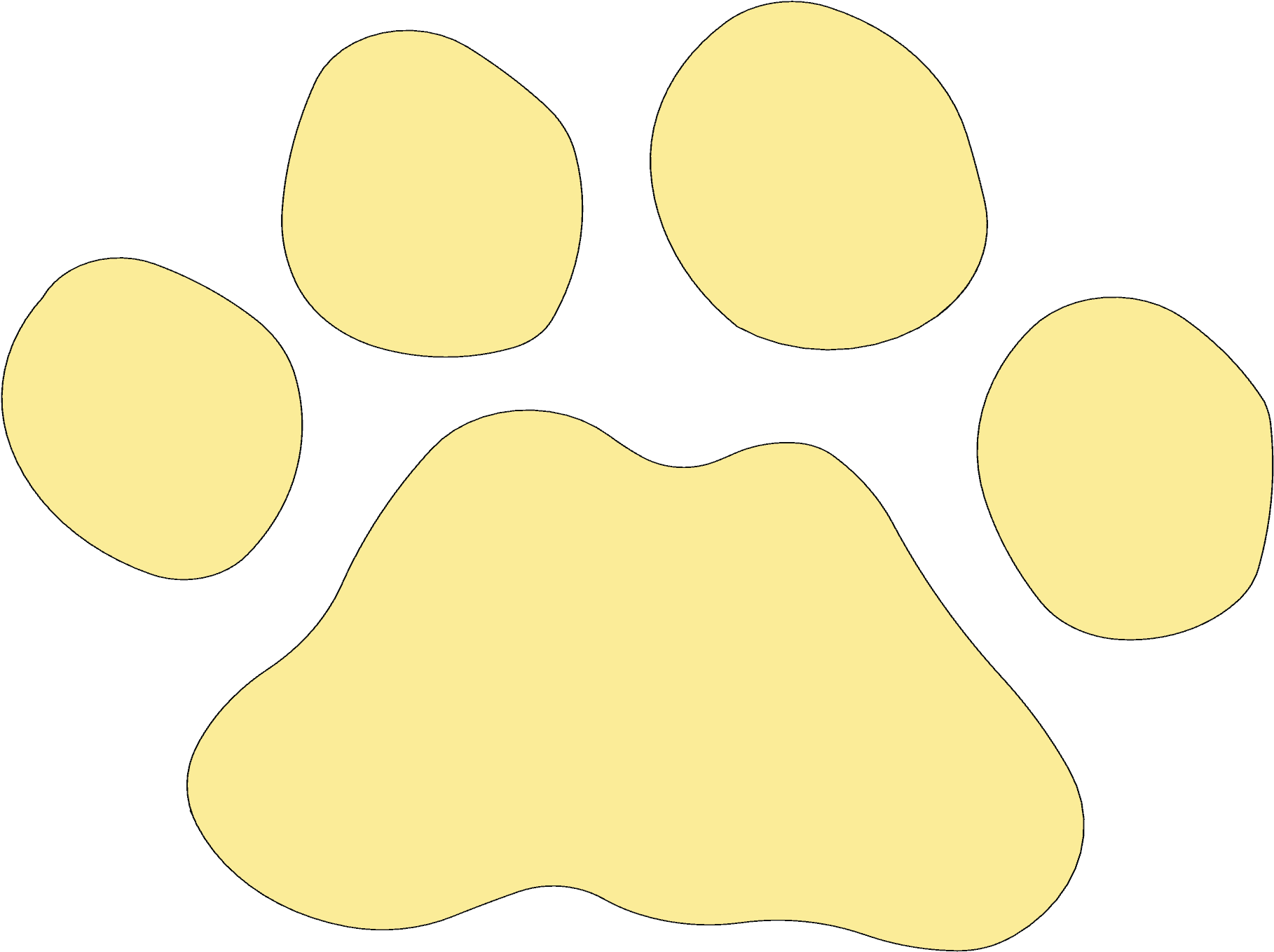 Lion Footprint, X1 - Circle (3000x1373), Png Download