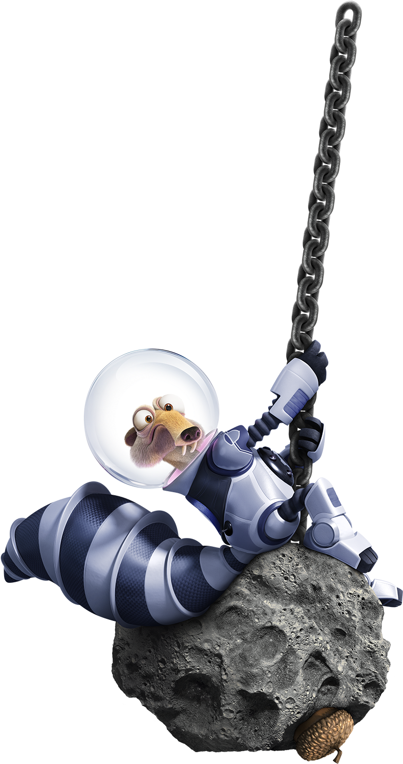 Collision Course - Scrat Ice Age Transparent (887x1500), Png Download