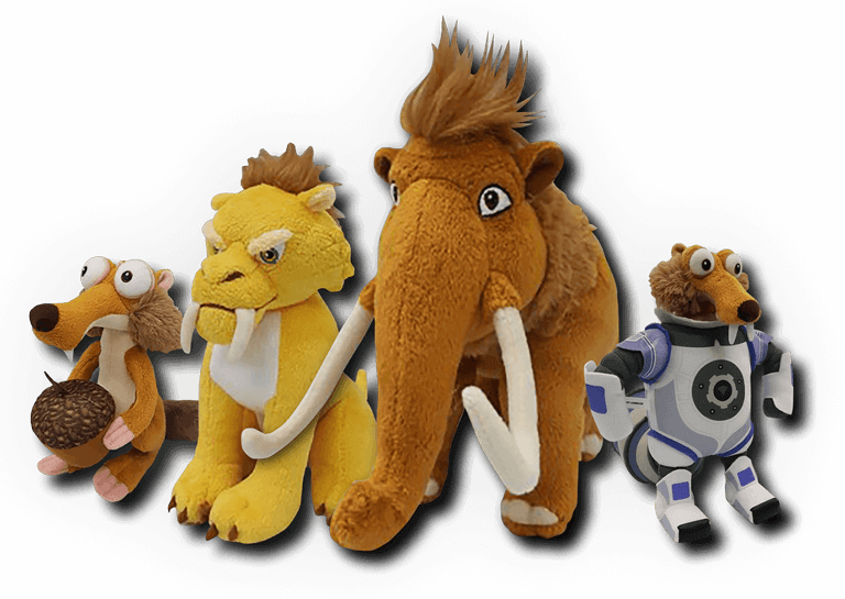 Diego, Sid, Manny And Scrat The Hilarious Animated - Stuffed Toy (768x545), Png Download