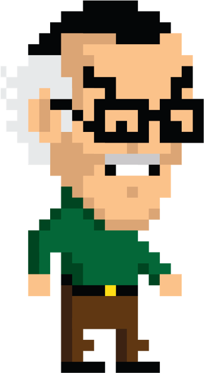 Every So Often I Get A Really Fun Project To Work On - 8 Bit Stan Lee (1600x900), Png Download