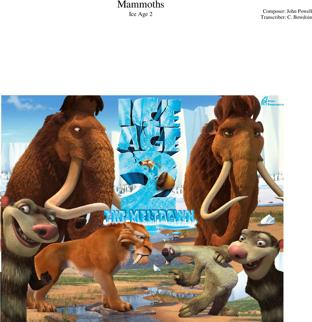 Print - Ice Age 2 (1100x2480), Png Download