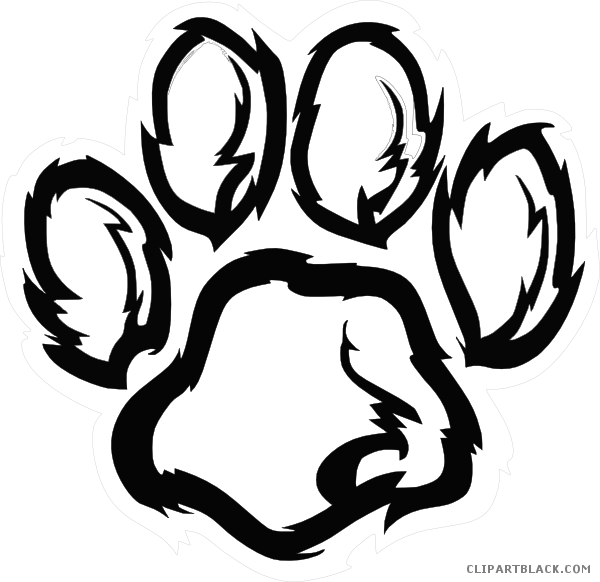 Png Royalty Free Download Bear Paw Clipart Black And - Grand Blanc Bobcats Logo (600x582), Png Download
