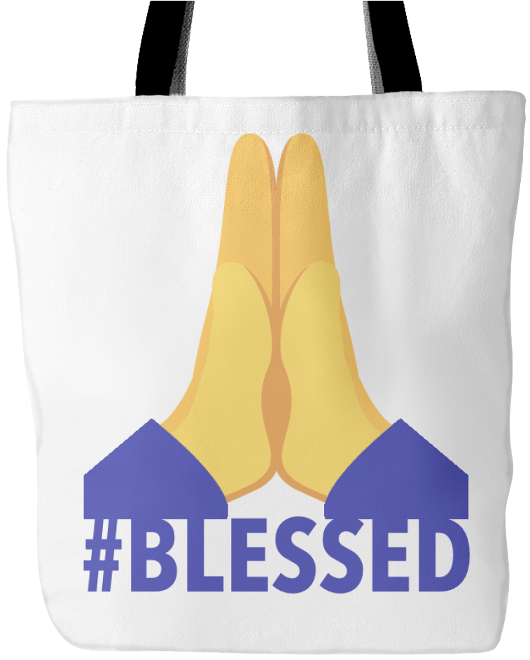 #blessed 🙏 Durable Prayer Tote Bag - Tote Bag (1024x1024), Png Download