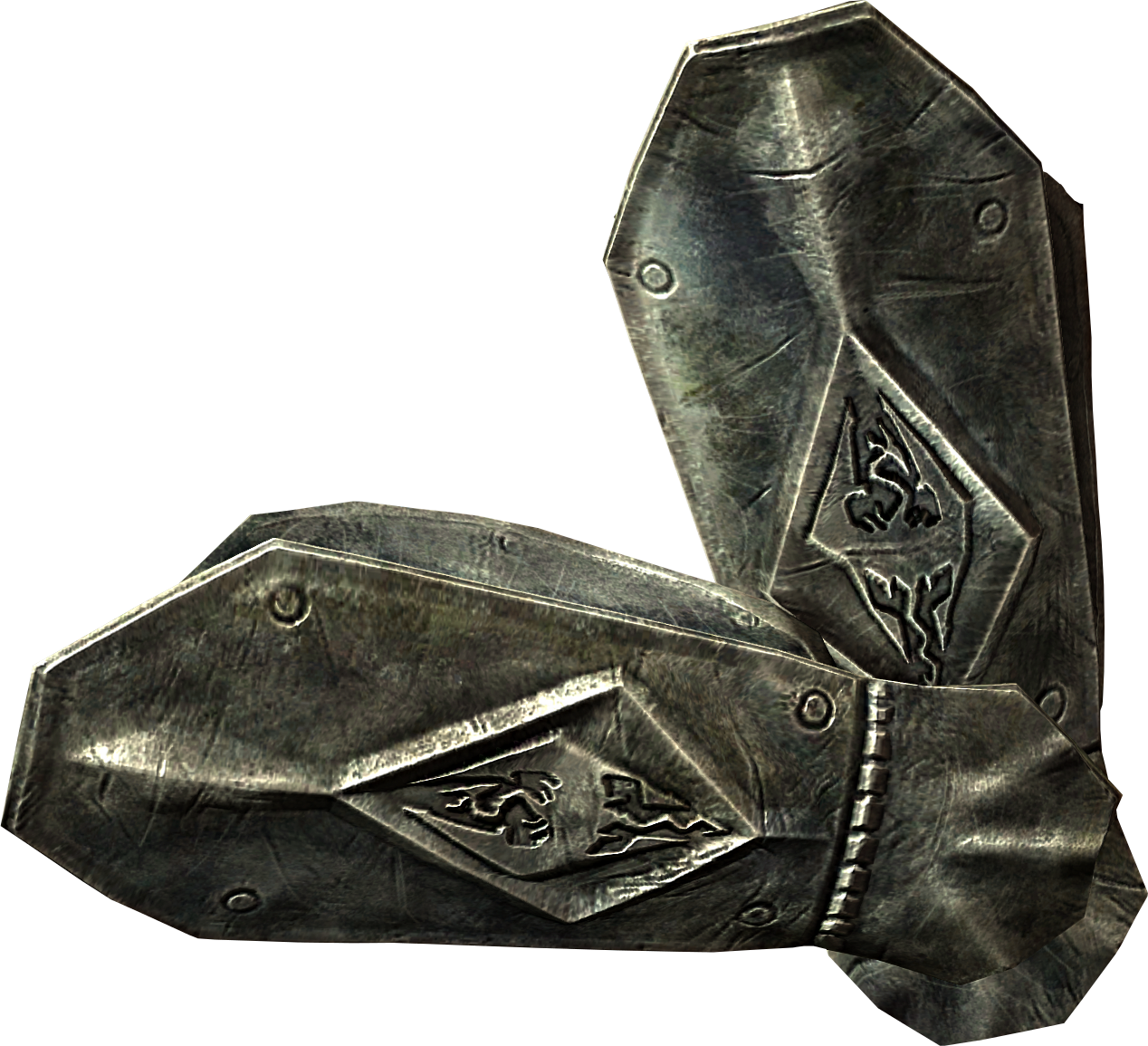 Something Like This - Skyrim Imperial Bracers (1268x1155), Png Download