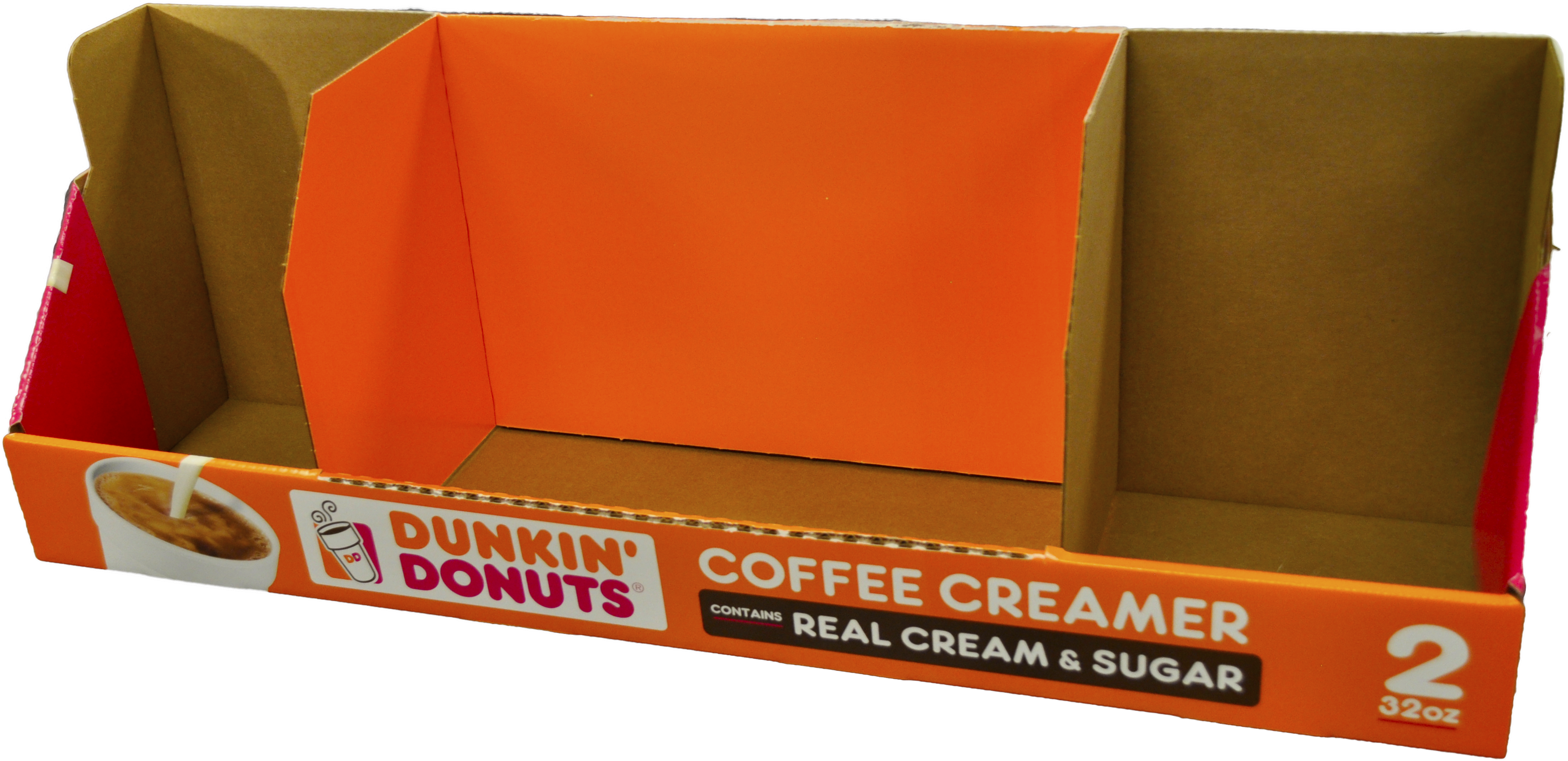 Dunkin Donuts Creamer Tray - Dunkin Donuts (3766x2094), Png Download