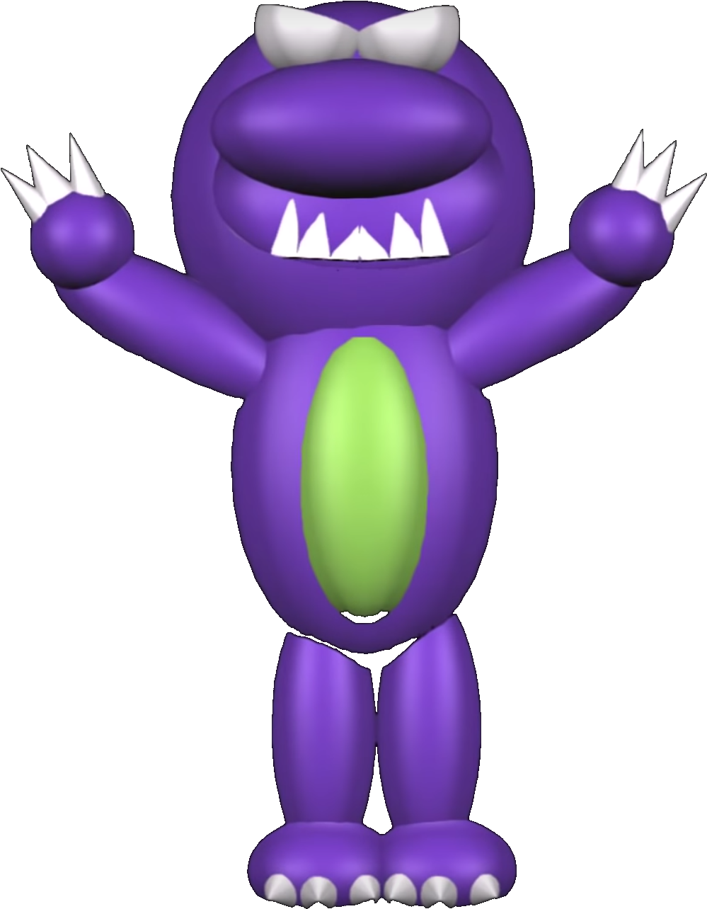 Evil Barney Satam 1 - 3d Giga Barney (1376x1336), Png Download