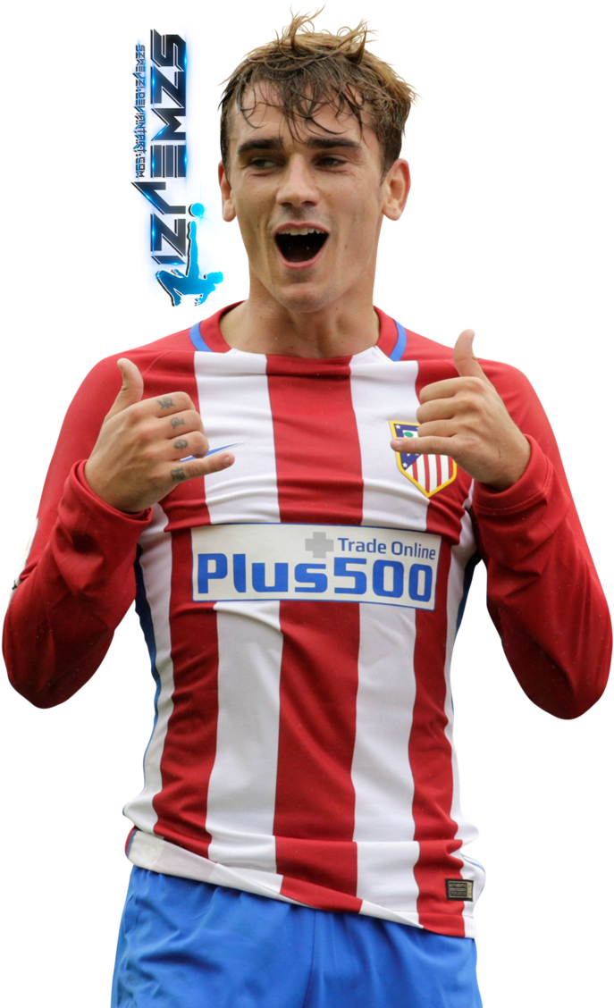 Antoine Griezmann Png - Griezmann Hotline Bling Atletico (704x1134), Png Download