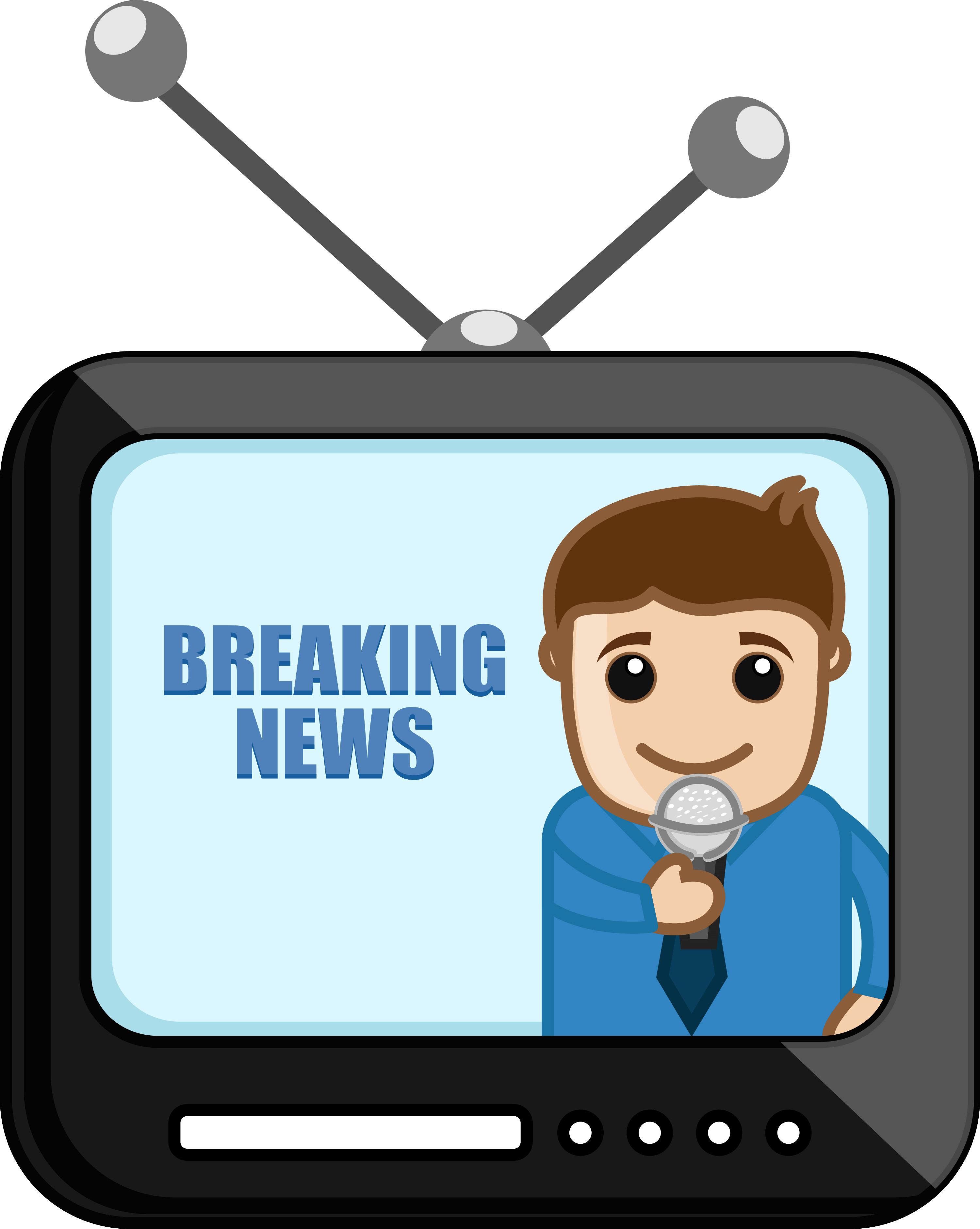 News Cartoon Png - Tv Cartoons (3000x3763), Png Download