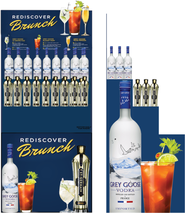Grey Goose Corrugated Display - Domaine De Canton (1024x1024), Png Download