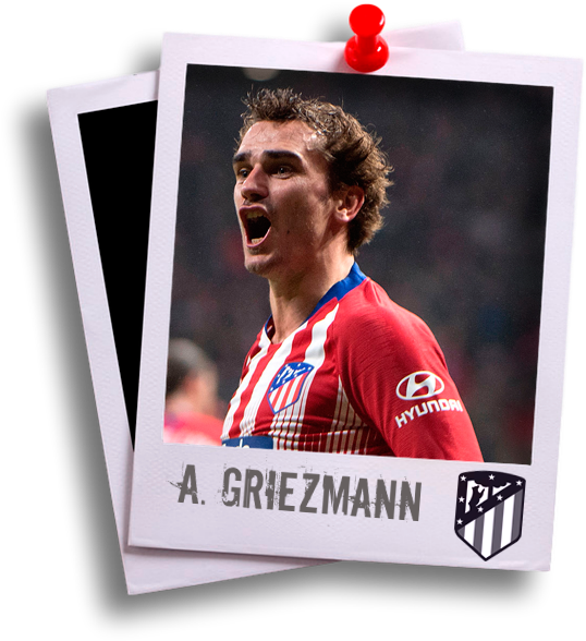 Antoine Griezmann - Barca Atletico (561x618), Png Download
