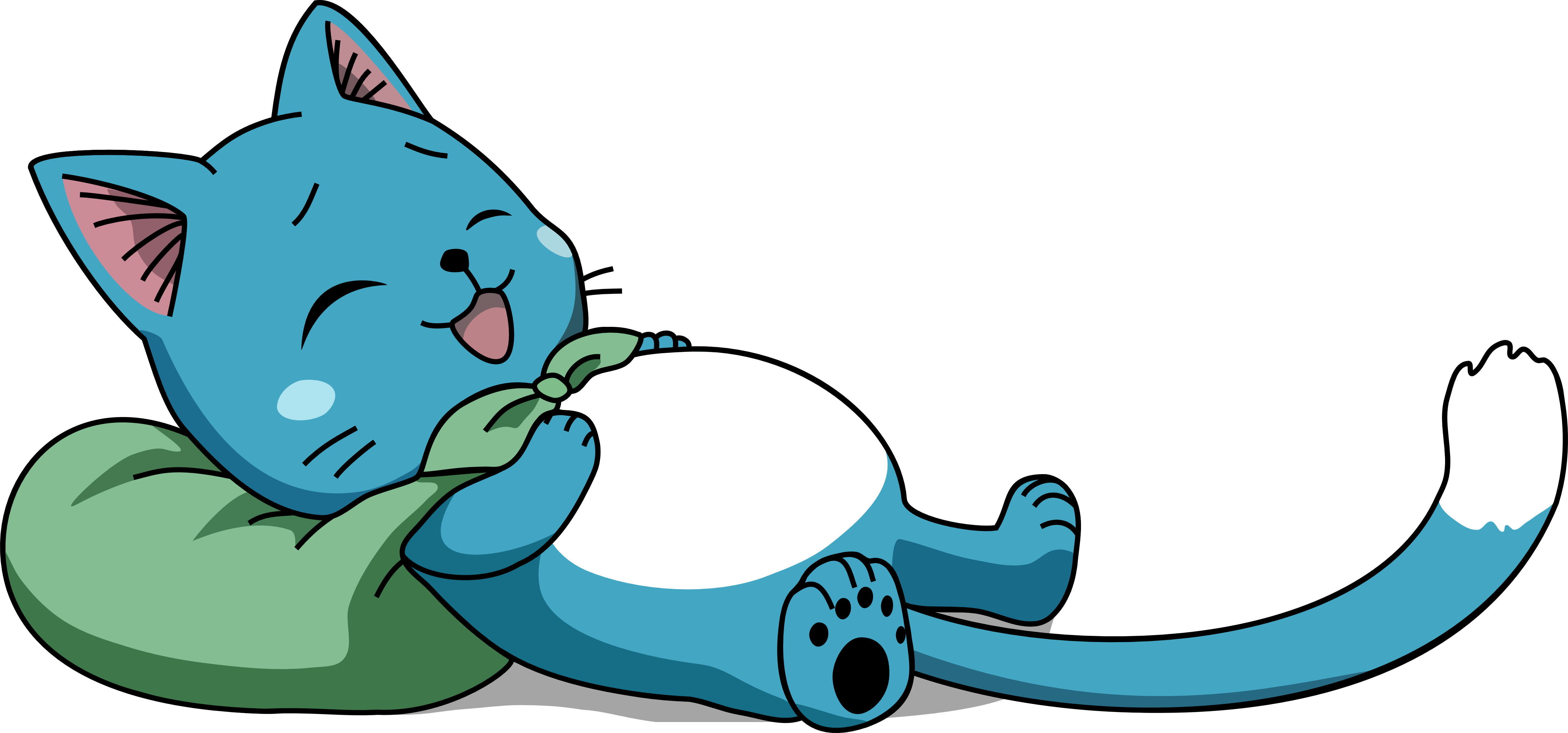 Psleon - Happy Sleeping Fairy Tail (5000x2339), Png Download