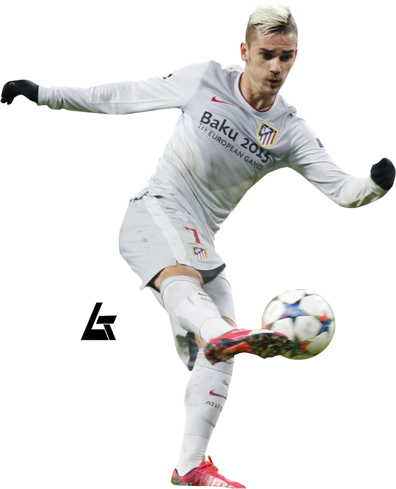 Antoine Griezmann - Atletico De Madrid Jugadores Dibujos (810x999), Png Download