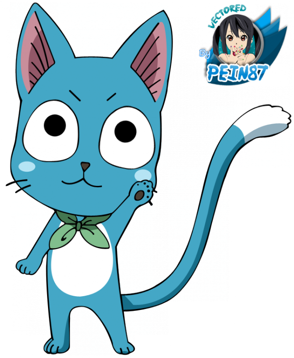 Special Happy De Fairy Tail - Happy Fairy Tail Chibi (600x730), Png Download
