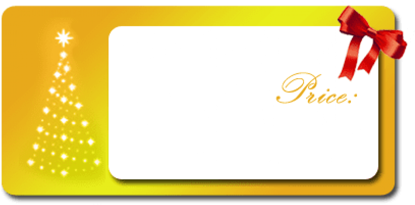 Free Png Best Stock Photos Christmas Bow Frame Gold - Yellow Christmas Frames (850x449), Png Download