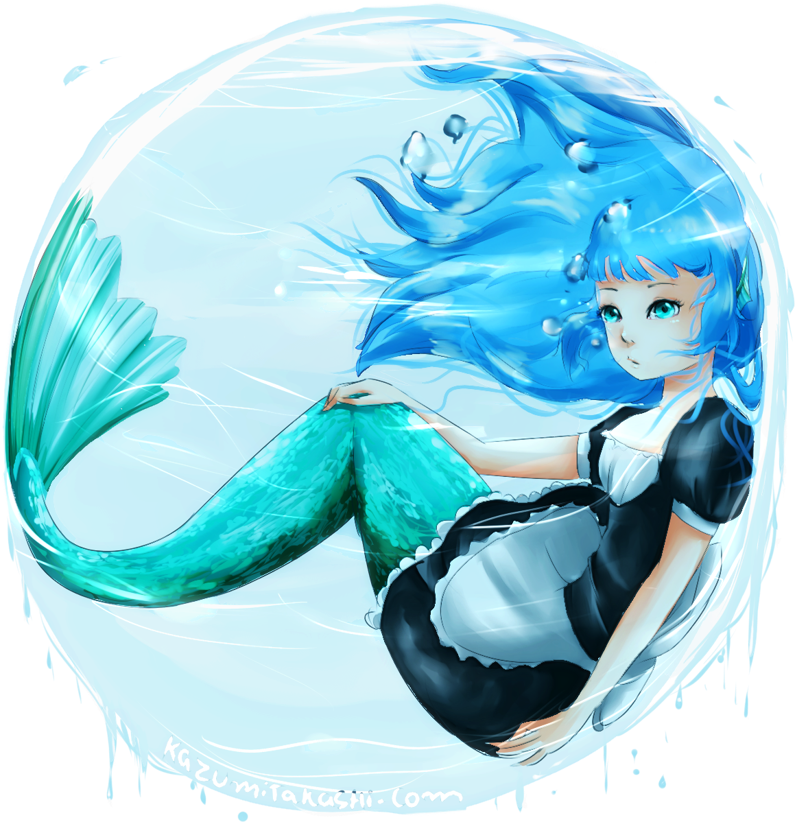 Mermaid[[more]]buy The Print On Society6 Clicking Herebuy - Illustration (1200x1200), Png Download