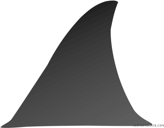 Shark Fin Clip Art Source (700x525), Png Download