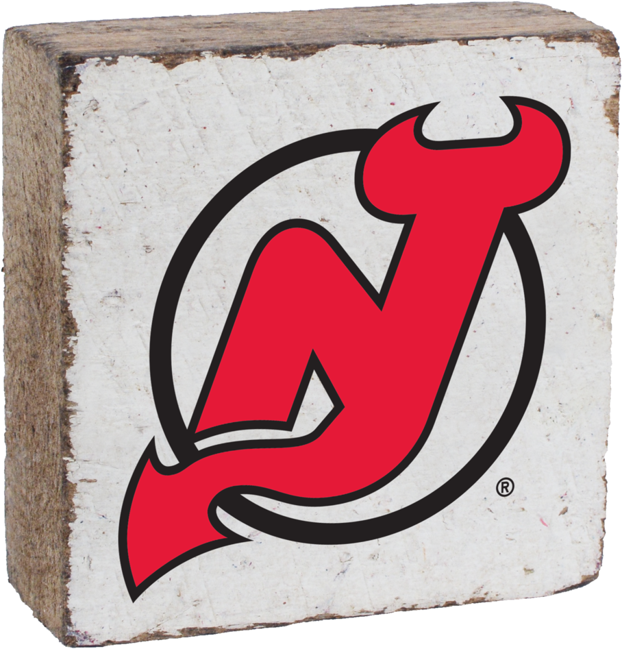 New Jersey Devils Rustic Block - New Jersey Devils Logo 2018 (1024x1024), Png Download