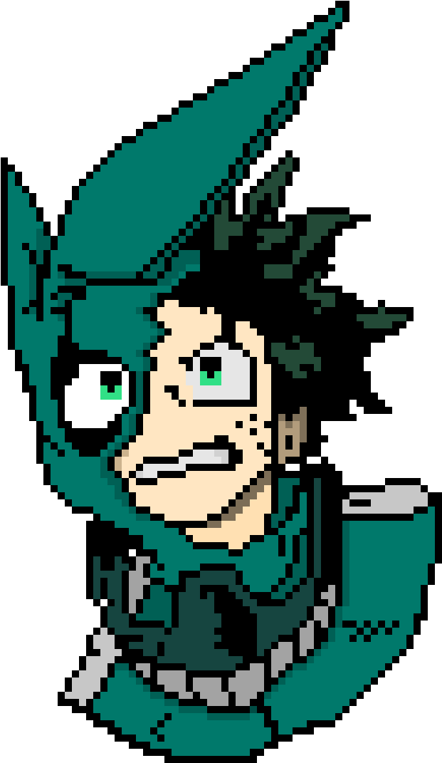 Izuku Midoriya - Izuku Midoriya Pixel Art (1100x1100), Png Download