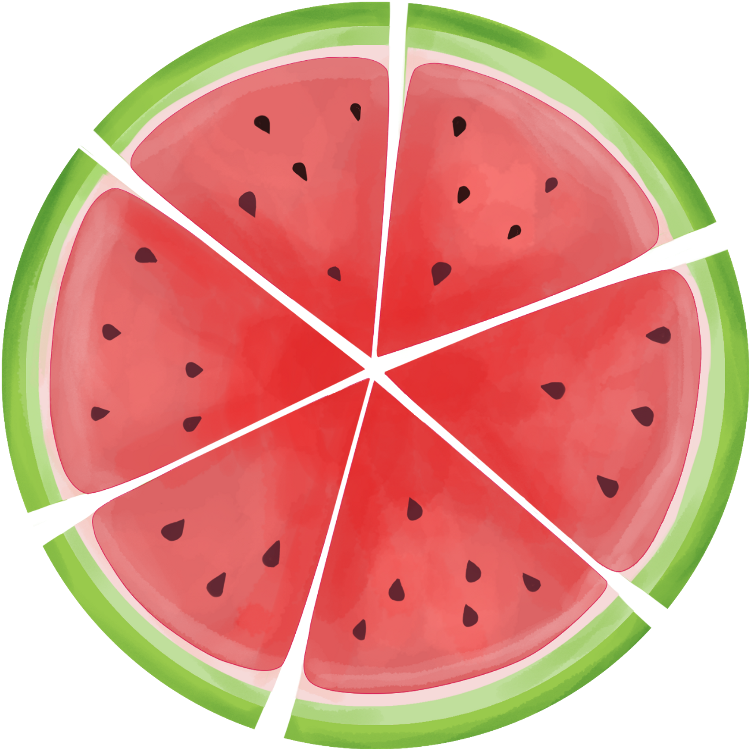 Emoji Sticker - Watermelon (1024x1024), Png Download