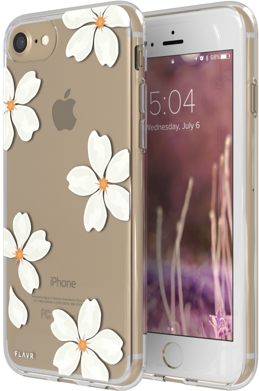 Flavr Iplate White Petals For Iphone 6/6s/7/8 Colourful - Flavr (1000x1000), Png Download