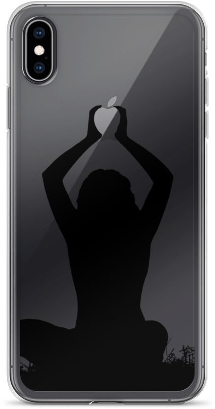 Apple Holding Iphone Case - Iphone (1000x1000), Png Download