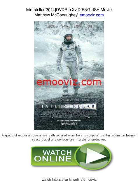 Docx - Interstellar Movie Poster (612x792), Png Download