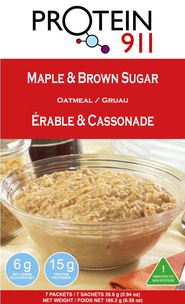 Maple & Brown Sugar Oatmeal - Oatmeal (980x980), Png Download