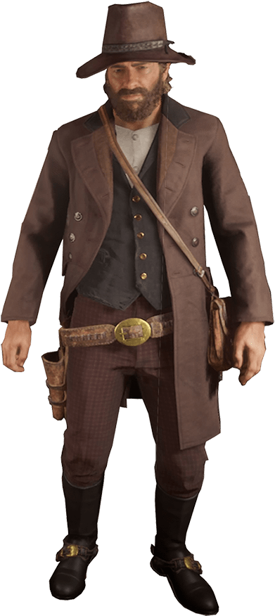 The Clairmont-min - Vaquero Red Dead 2 (418x900), Png Download