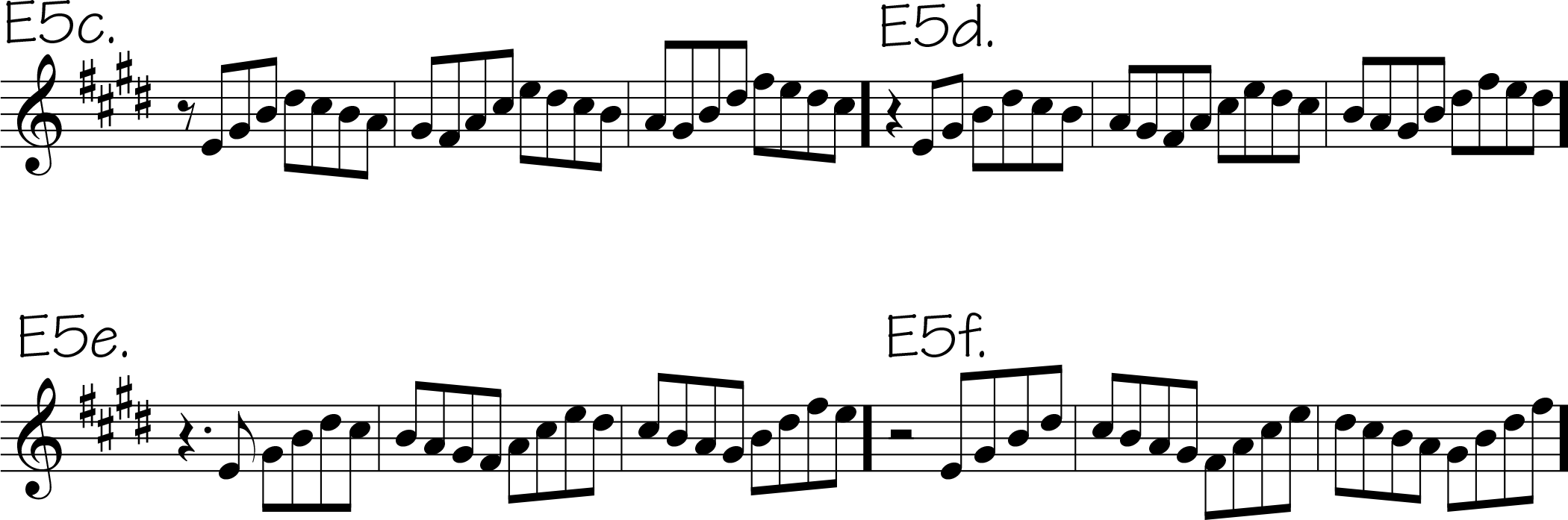 E5c-f - Licks The Week Sax (2100x697), Png Download