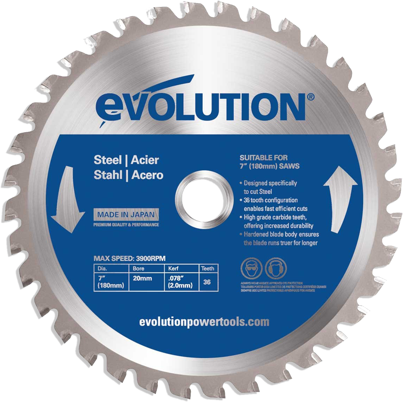 Evolution Industrial Steel Saw Blades - 5 3 8 Steel Saw Blade (1417x1417), Png Download
