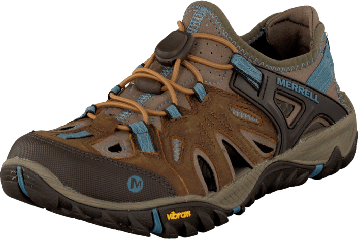All Out Blaze Sieve Brown Sugar/blue - Hiking Shoe (705x470), Png Download