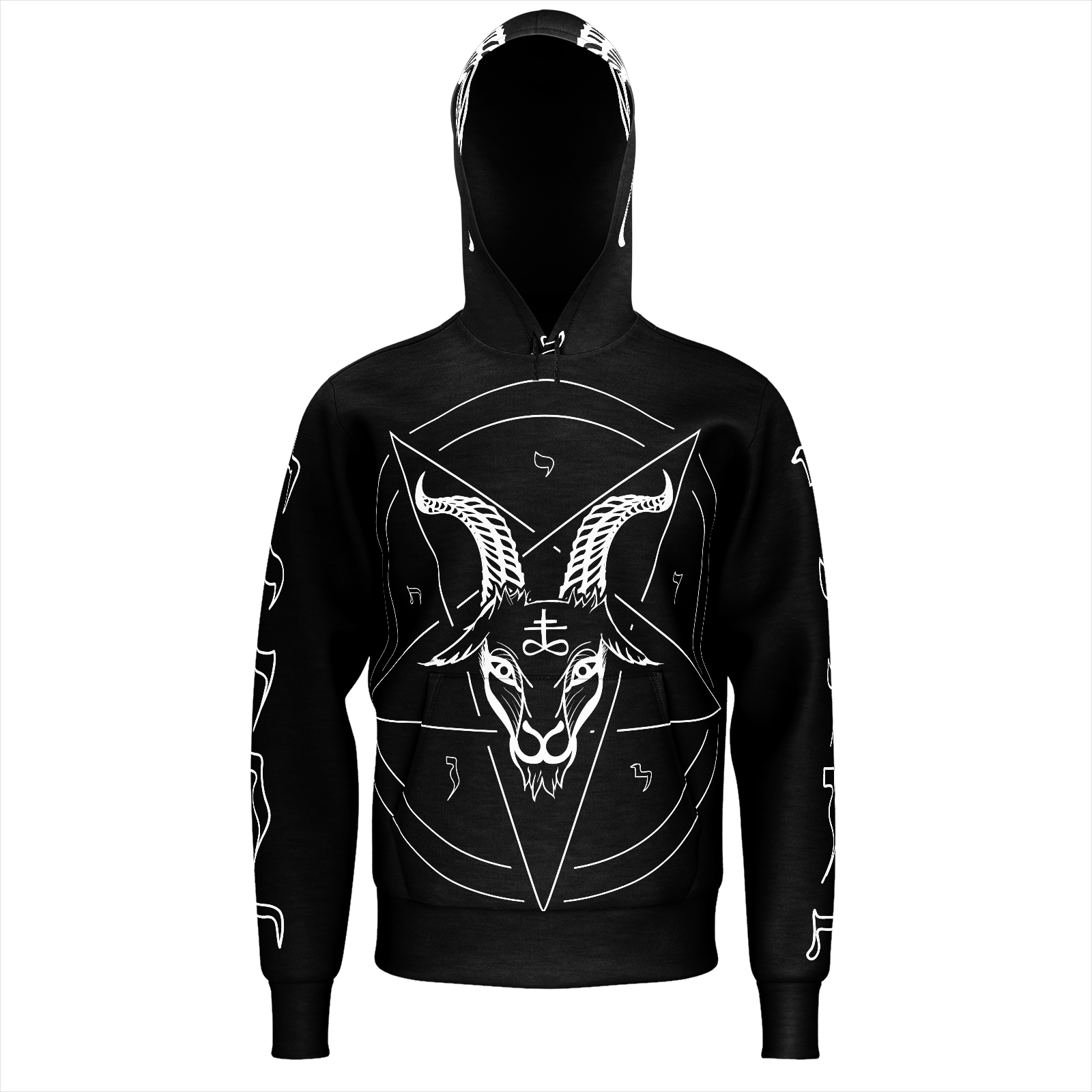 Baphomet Pentagram Sigil Of Lucifer Satanic Symbols - Sweatshirt (1600x1600), Png Download