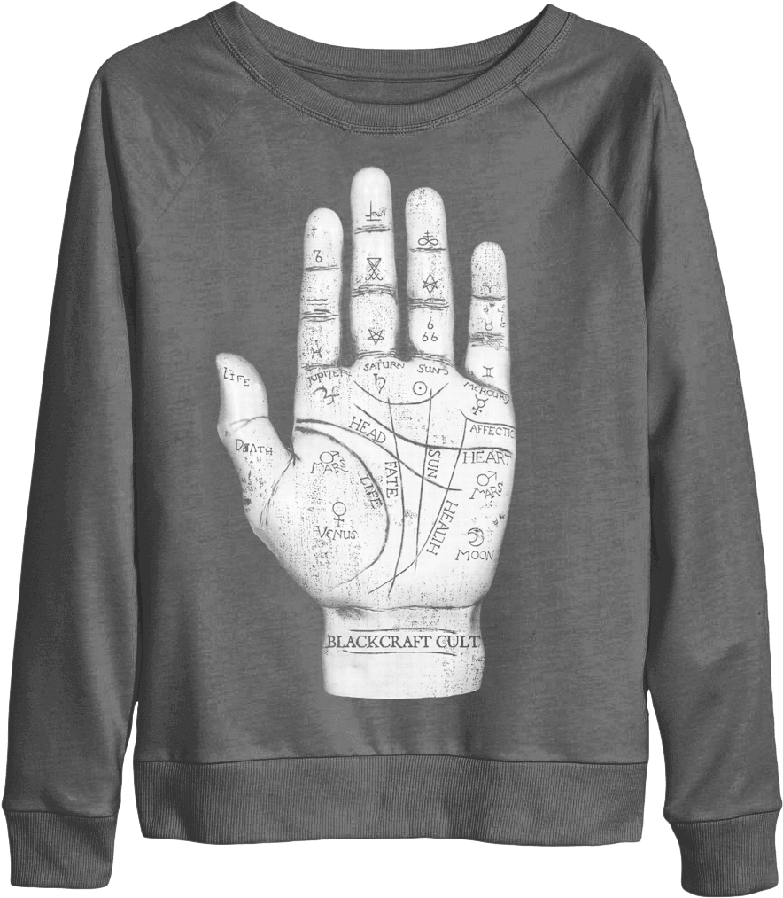 Palmistry Womenscrew Mock Website D7ce896b 1433 49c9 - Crew Neck (1050x1050), Png Download