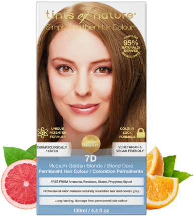 7d Medium Golden Blonde Permanent Hair Dye - Tints Of Nature Dark Toffee Blonde 6tf (594x700), Png Download