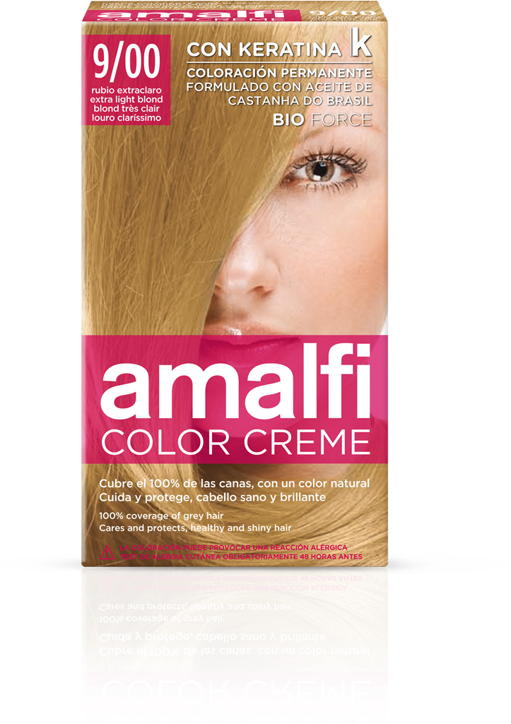 Hair Colouring Cream 9/00 Extra Light Blond Color Creme - Blond (917x1126), Png Download