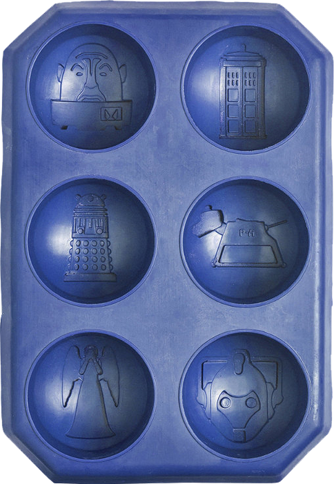 Doctor Who Tardis Silicone Cup Cake / Muffin Pan - Dr Who Muffin Pan (484x700), Png Download