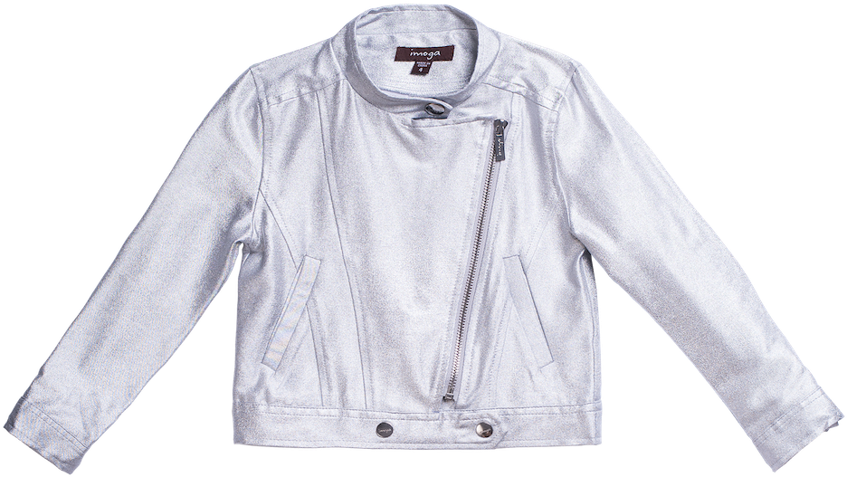 Imoga Silver Eddy Jacket - Leather Jacket (1024x1024), Png Download