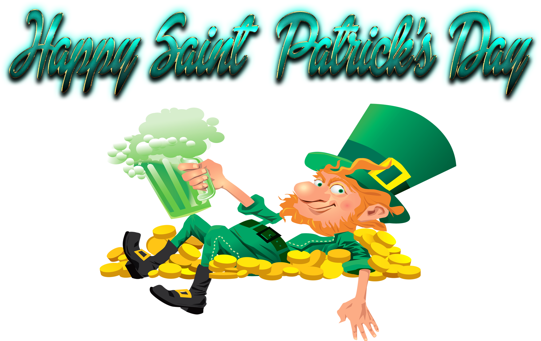 St Patrick's Day Beer Clip Art (1920x1200), Png Download