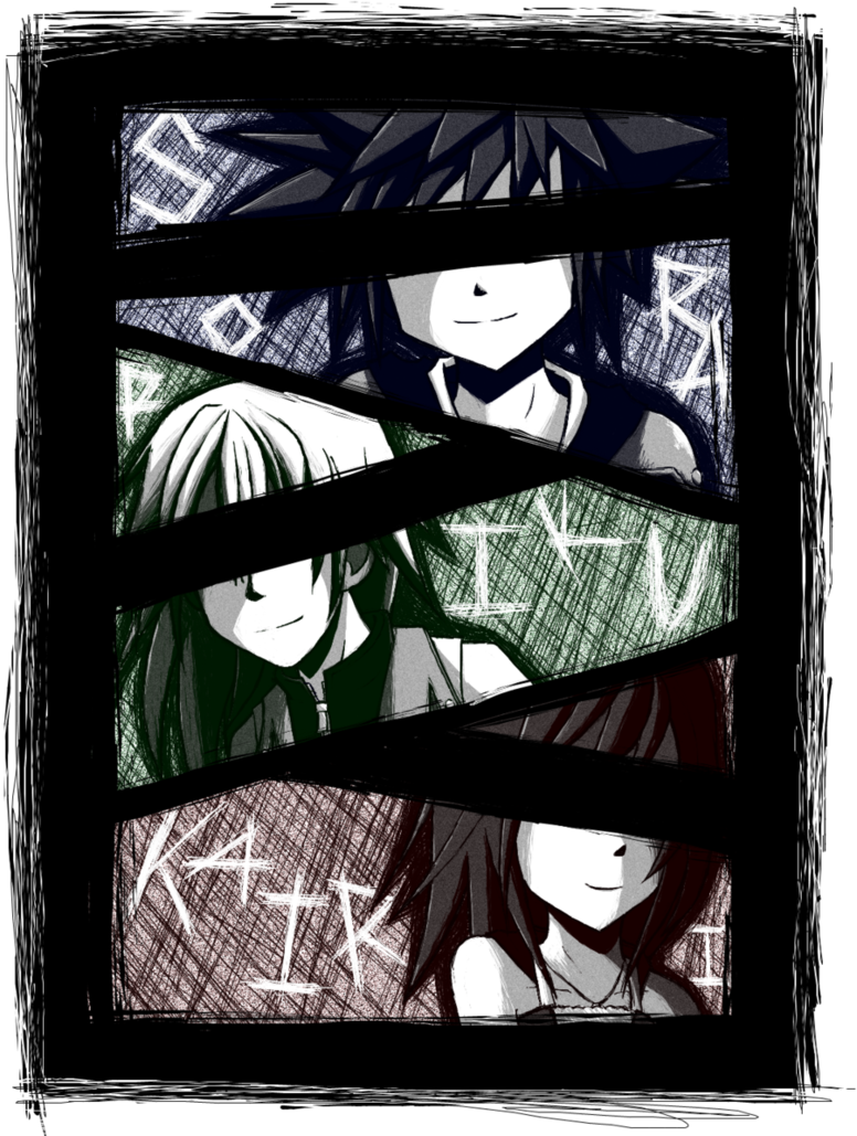 Sora, Riku & Kairi - Kingdom Hearts Enemy Fanart (776x1029), Png Download