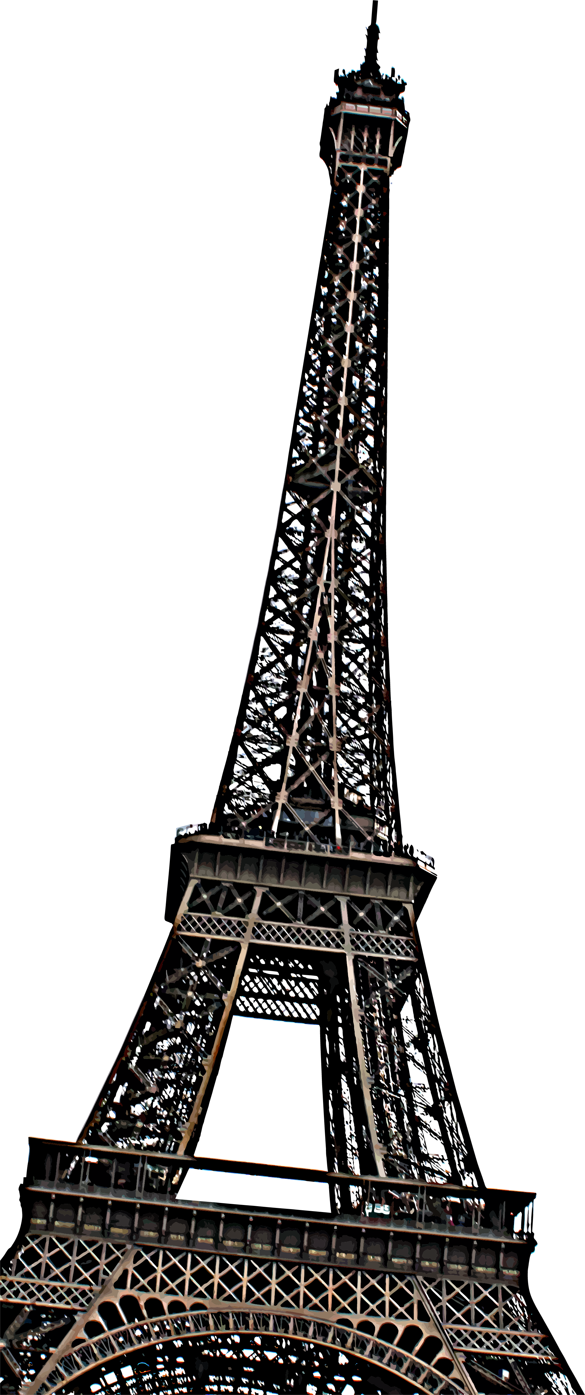 Eiffel Tower (2001x4765), Png Download