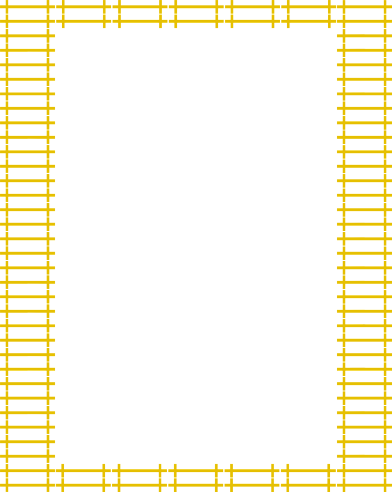 Yellow Border Frame Png Transparent Image - Yellow Border Png (800x1004), Png Download