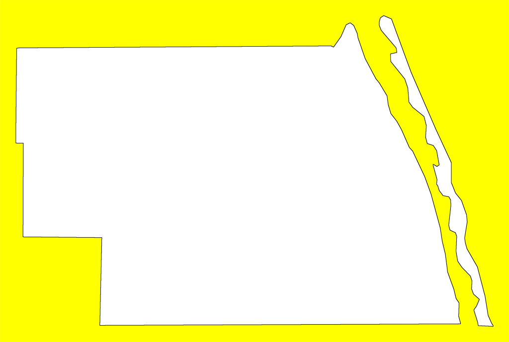 A Plain Frame Map Of Indian River - Plot (1024x689), Png Download