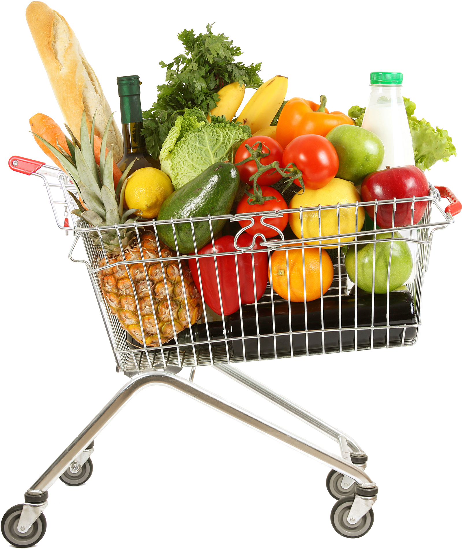 Download - Full Shopping Basket Png (2048x2127), Png Download