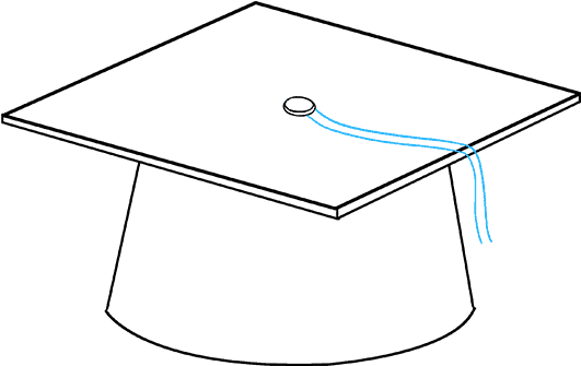 How To Draw Graduation Cap (680x678), Png Download