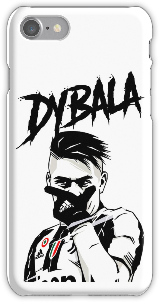 Dybala Mask Draw Iphone Snap Case Products - Dybala Painting (750x1000), Png Download