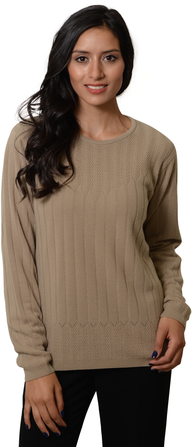28562 Sweater Base Con Espigas - Sweater (1024x1534), Png Download