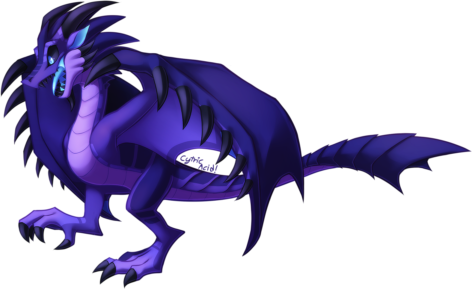 Wyvern Stomp - Purple Wyvern (1691x1010), Png Download