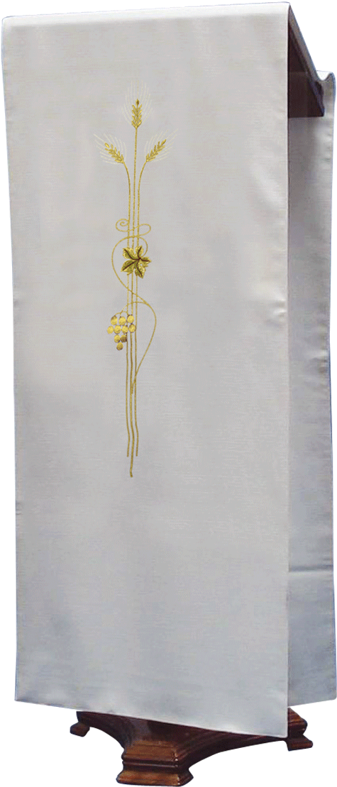 Paño De Ambón Decorado Con Motivos De Espigas Y Vid - Banner (1200x1150), Png Download