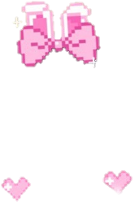 Cute Kawaii Png Overlay Pink Overlaypink Credits U203f - Pixel Bunny Ears Png (1024x1259), Png Download