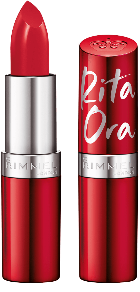 Lipsticks Rimmel London Lasting Finish Red Instinct - Rimmel Rita Ora Lipstick (780x1300), Png Download